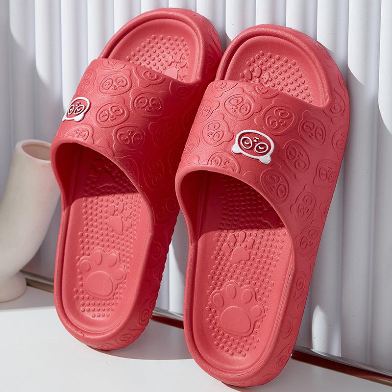 Slippers Female Summer Cartoon Hotel Indoor Couple Home Bath Non-slip Thick Bottom Household Sandals Male