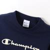 Champion Long Sleeve Crew Neck USA Script Size 120 Kids' Sweatshirt, 100% Cotton, Logo, Navy, (CK-Y002)