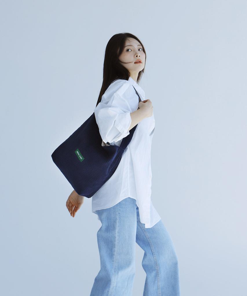 Green Stuff Simple Shopper Bag 62 Classic Corduroy - Navy