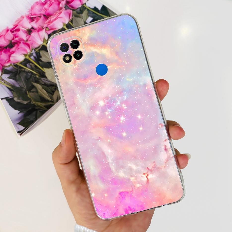 Hülle für Xiaomi Redmi 9C, niedliches Panda-Astronauten-Motiv, weiche Silikon-Handyhülle für Xiaomi Redmi 9C NFC Redmi9C Fundas Capa