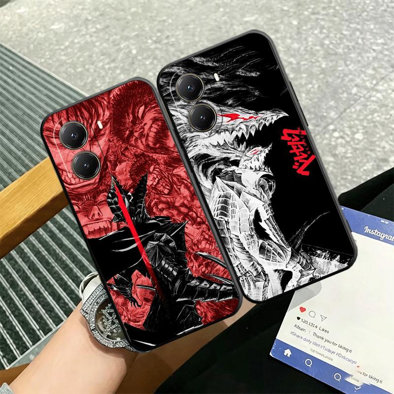 G-Guts B-Berserks Anime Soft Phone Case for Xiaomi Poco X5 X6 X7 X8 Pro Max X3 F7 F8 Ultra M8 M7 M6 M5 Redmi 15 15C 14C 13C 12C