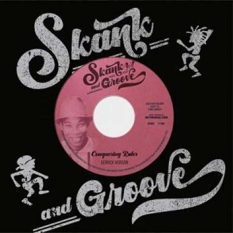 

7inch Record DERRICK MORGAN / LLOYD & DEVON - Conquering Ruler / Red Bum Ball SAG002 Skank & Groove 1967 Europe Reggae, Ska & Dub