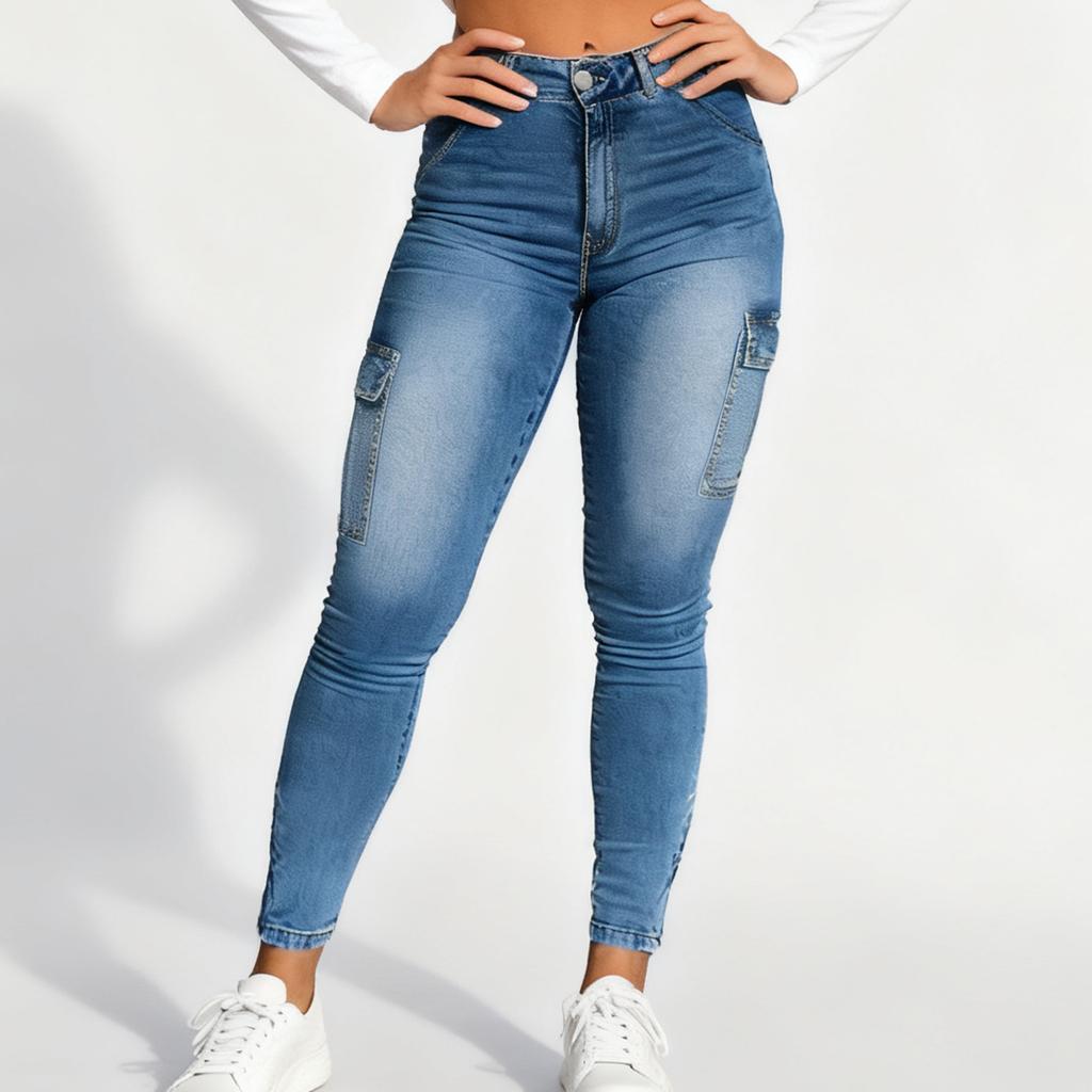 Jean délavé taille haute pour femme, pantalon à jambe droite polyvalent à la mode