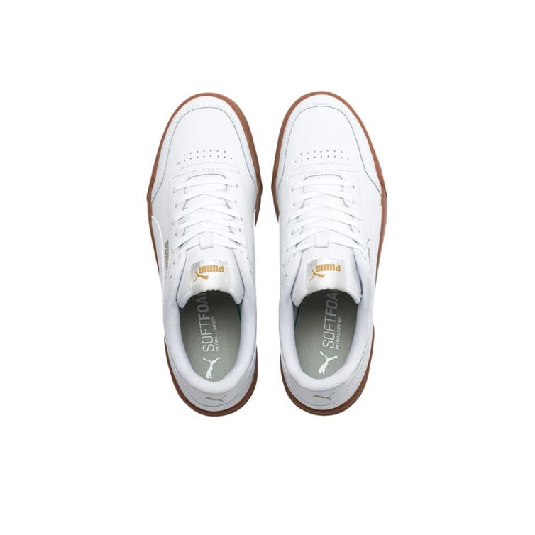 Puma Kožené retro sportovní tenisky Caracal Lehké nízké unisex tenisky Bílé 369863-06