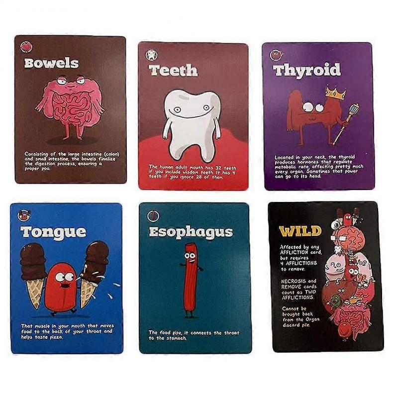Organ Attack Funny Gathering Card Board Game Party Family Card Portable Toy