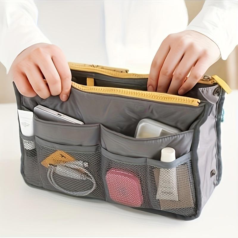 Leichte Reise-Organizer-Tasche für Damen und Herren mit mehreren Reißverschlusstaschen - Strapazierfähiges Oxford-Gewebe & Kosmetiktasche, Handwaschbar
