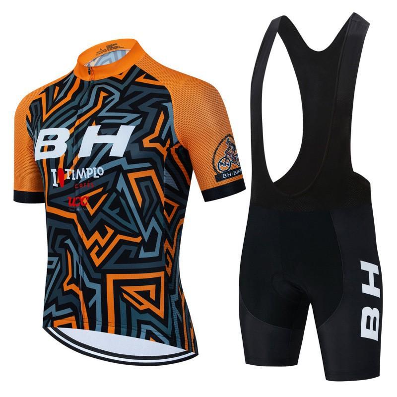 Cycling Suits Short Set MTB Breathable BH Men's Sleeves Shorts Sweatshirt