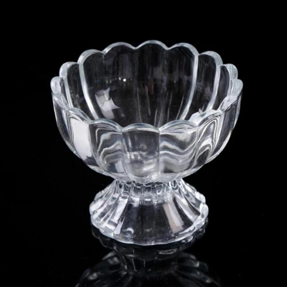 Flowers Shape Cocktail Glass Transparent Goblet Dessert Cup Pudding Cups Cold Drink