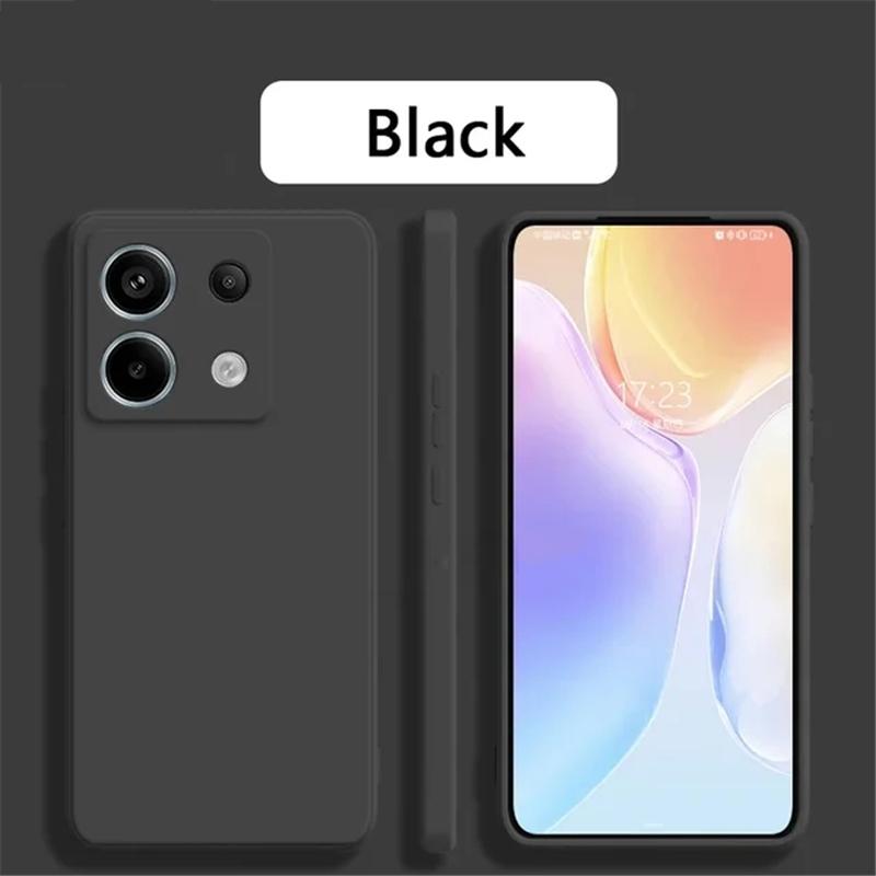 Candy Color měkké tekuté silikonové pouzdro na telefon Xiaomi Redmi Note 13 Pro Plus 13C K70E Poco X6 Pro 4G 5G Nárazuvzdorný objektiv Ochrana fotoaparátu TPU kryt