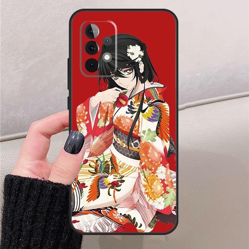 Japanese Art Kimono Tattoo For Samsung Galaxy A17 A37 A57 A53 A33 A13 A32 A52 A16 A36 A56 A55 A35 A15 A54 A34 A14 Case