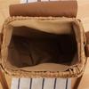 Bolso Mini Cruzado Chic Tejido a Mano de Cuerda de Papel - Diseño Nicho Minimalista Premium de Alta Gama para Mujeres con Estilo