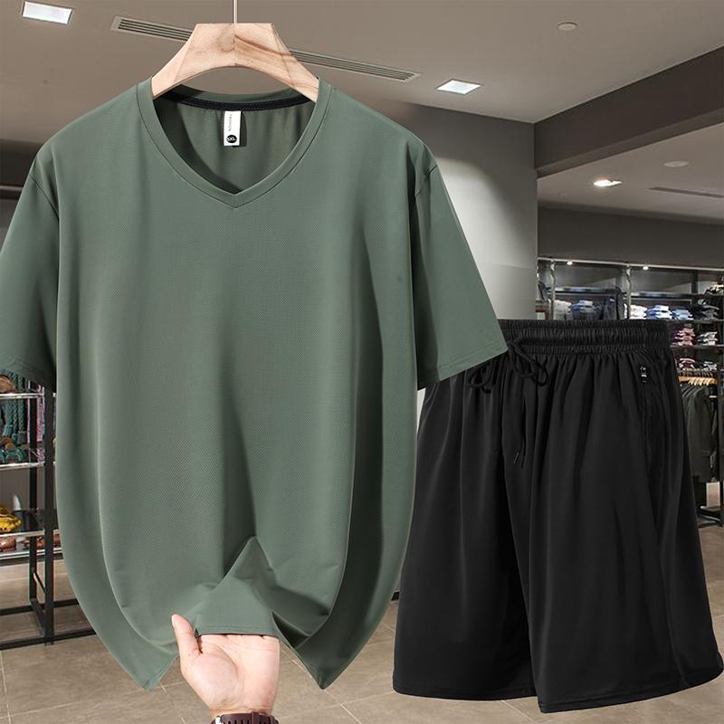 Μεγάλα Μεγέθη 6XL-13XL Υπερμεγέθη Καλοκαιρινά Σετ 2 Τεμαχίων Ανδρικό T-shirt Casual Σορτς Σετ Ρούχα Vintage