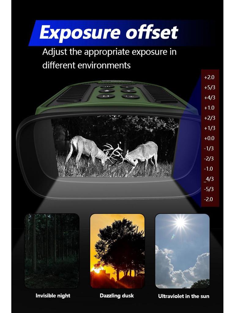 High-Definition Night Vision Binoculars with Photo & Video Capabilities for Birdwatching & Outdoor Use