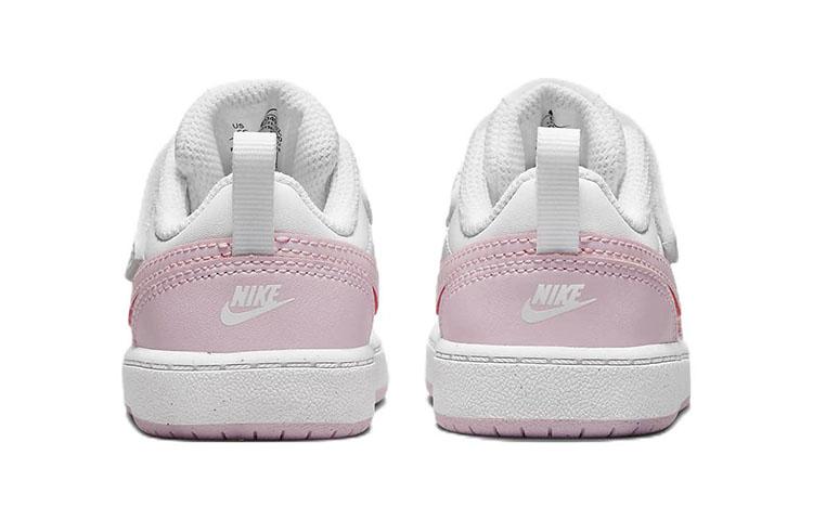 Nike Court Borough Low top Toddler Shoes Pink White Infant And Toddler DQ0493-100