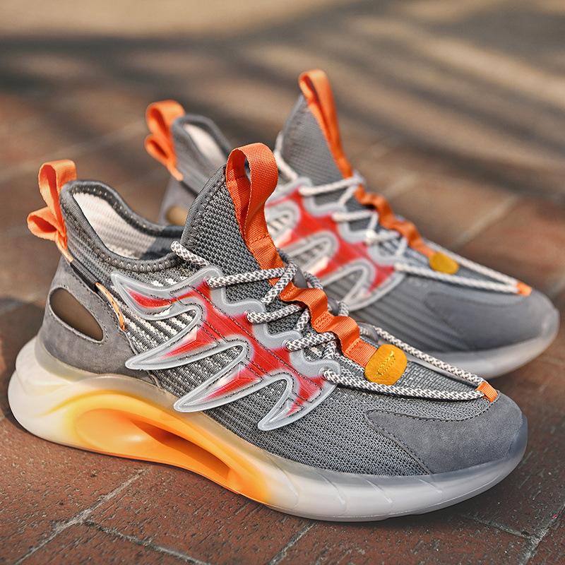 Fashion New Thick-soled Casual Shoes Fashion Summer White Shoes Sports Shoes Men's Breathable Casual Shoes Comfortable and Easy To Wear