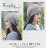 Women's Warm Wool Knitted Hat with Earmuffs - Korean Style Winter Rabbit Fur Hat