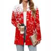 Women's Christmas Printed Lightweight Cardigan Long Sleeved Casual Loose Thin Fit With Pockets Cardigan Jacket