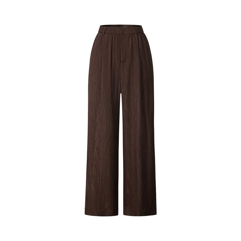 JUZUI Women's Casual Commute Striped Tapered Cropped Pants