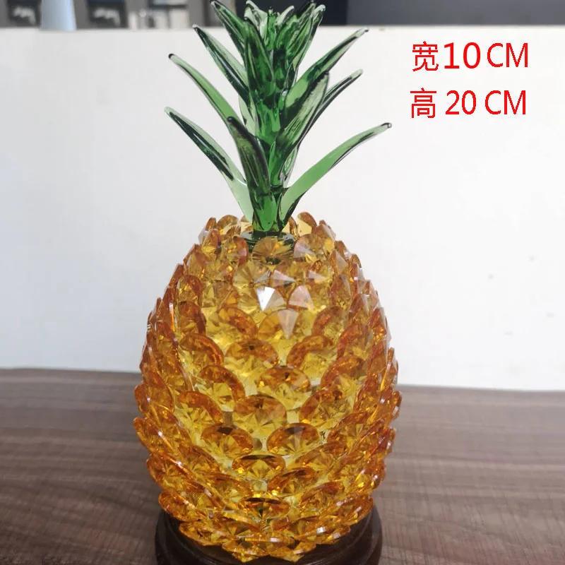 1PCS Creative Crystal Pineapple Living Room Wine Cabinet Wealth Attraction Decoration home decoration accessories feng shui