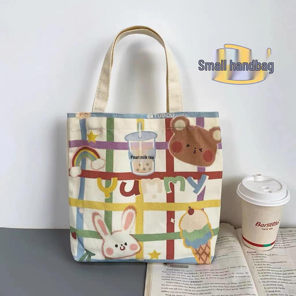 Anime Canvas Tote Bag - Fresh Casual Japanese Bento Style