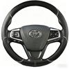 Coprivolante in Pelle Microfibra Nera per Toyota Camry 2015 2016 2017 Avalon 2013-2018 Custodia Fai-da-te per Volante Auto