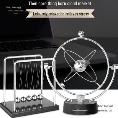Magnetische Levitationsfigur „Newtons Wiege“ – Schreibtischdekoration in Form eines Perpetuum Mobile für Zuhause oder Büro