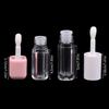 6ML Transparent Empty Lip Gloss Tubes with Big Brush Plastic Lip Balm Mini Sample Cosmetic Container for Lipstick Samples
