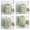 Female Junior High School College Students Four-piece School Bags Korean Version Harajuku Style Backpack Ins Knapsack with Bumbag Pen Bag