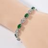 Supply Natural Diopside Bracelet High Clarity Fire Color Flash Court Wind Plating Seiko Inlaid Bracelet Women