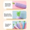 Rope Carrot Cat Toy Interactive Cat Chew Toy Carrot Shape Cat Rope Toy Kitten Teething Toy for Indoor Cats Biting Chewing Keeping