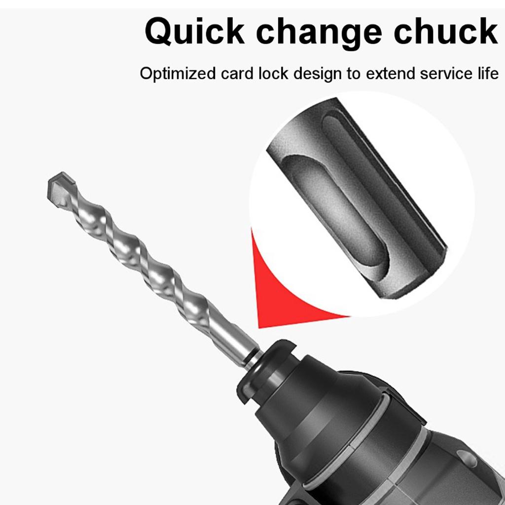 288VF 3 In 1 Multifunction Cordless Electric Rotary Hammer Drill Hammer Impact Drill Power Tool with Battery