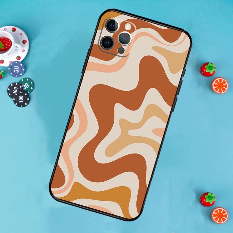 Liquid Abstract Pattern Sage Green Phone Case For iPhone 17 Air 16 15 14 13 12 11 Pro Max 12 13 mini 15 16 Plus 16e Cover Funda