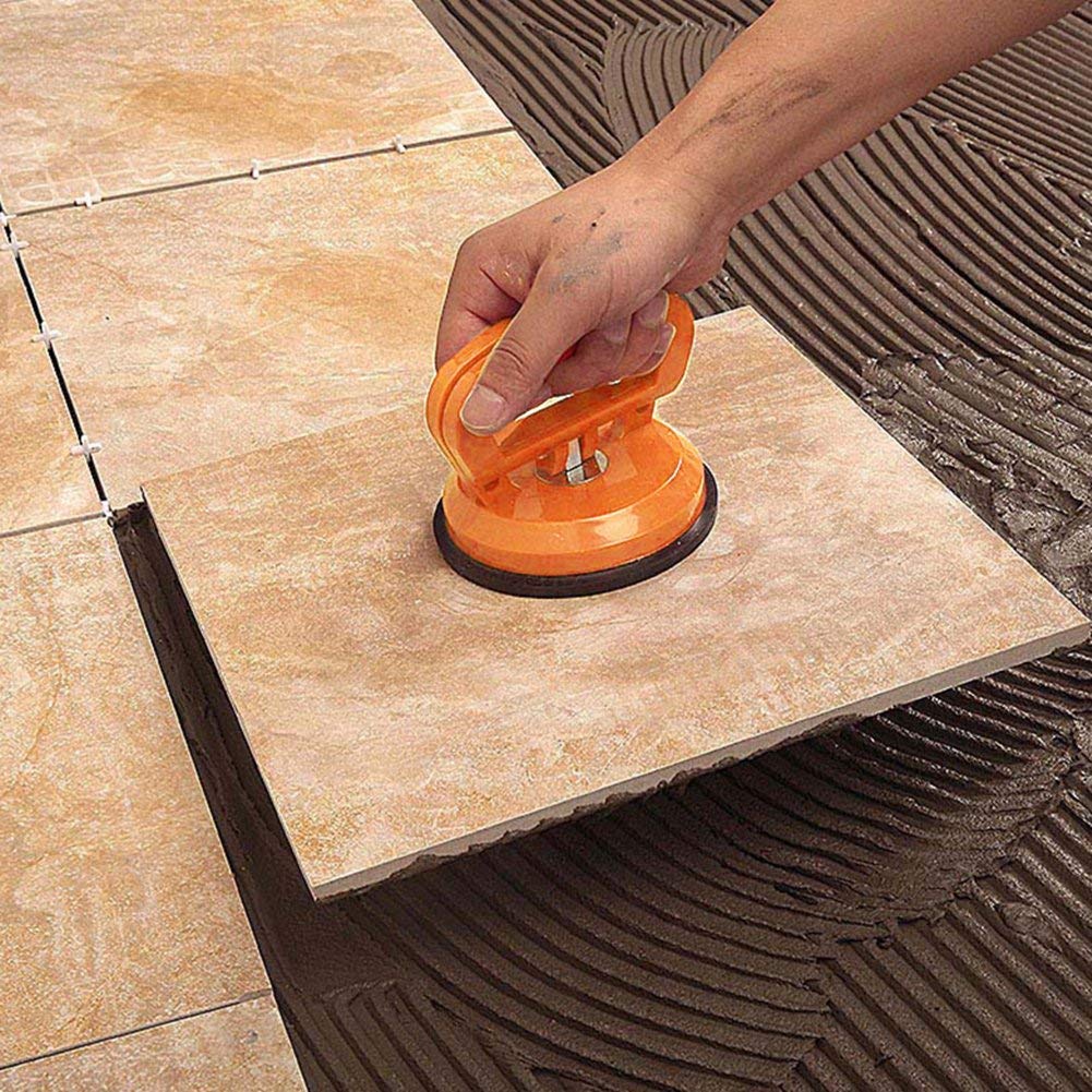 IMT 4.9" Glass Suction Cup Tiles Window Lifter, Power Grip Vacuum Lifter For Glass/Tiles/Mirror/Granite Lifting, Dent Repair Sucker Plate, Double
