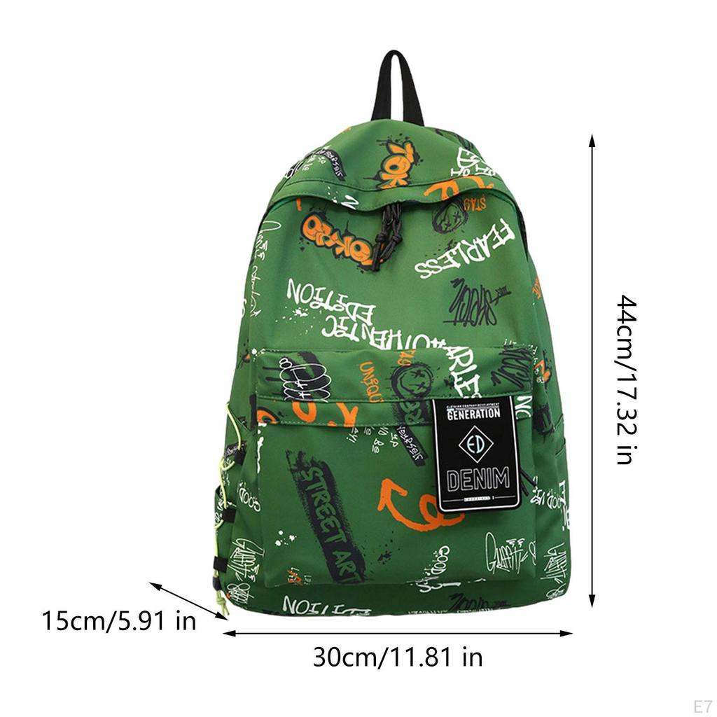Graffiti Backpack Bookbag Knapsack Schoolbag for Boys Girls Women Men College