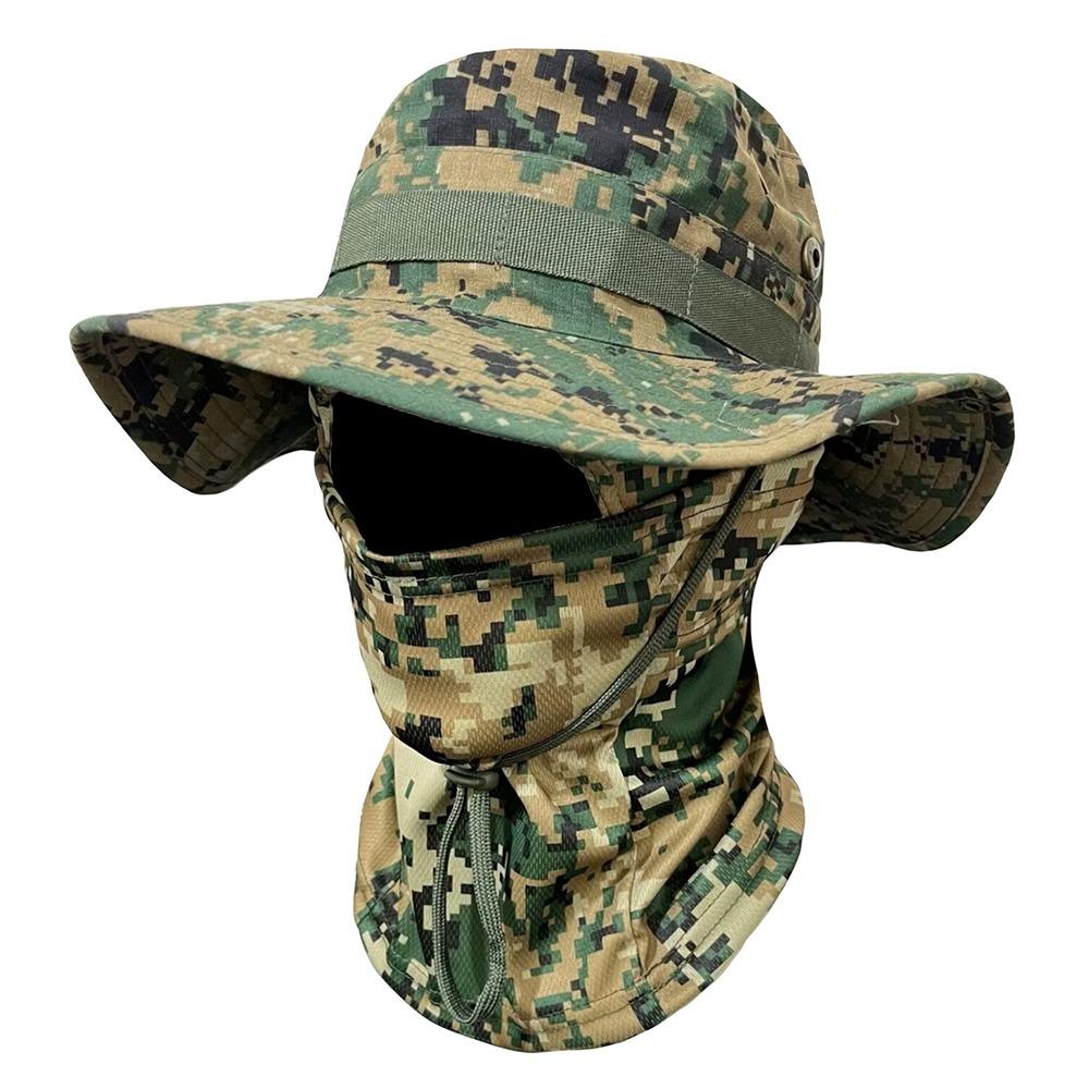 

Fashion UV Protection Balaclava Hat UPF 50+ Face Cover Sun Hat Large Casual Bucket Hat Hiking