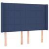 Vidaxl Continental Bed With Mattress, Blue 140X200 Cm, Fabric