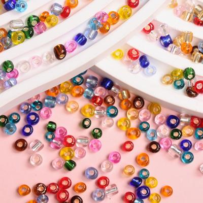 Pendentif de haute qualité Plaqué argent DIY Fabrication de bijoux 4 mm 500 pièces Collier Bracelet Perles libres Couleur bonbon 3 mm 1500 pièces