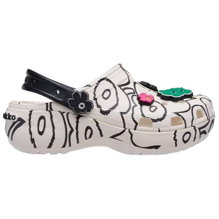 Marimekko x Crocs  Classic Platform Clog Unikko Print Men Sneakers White Multi-Color 211411-90H