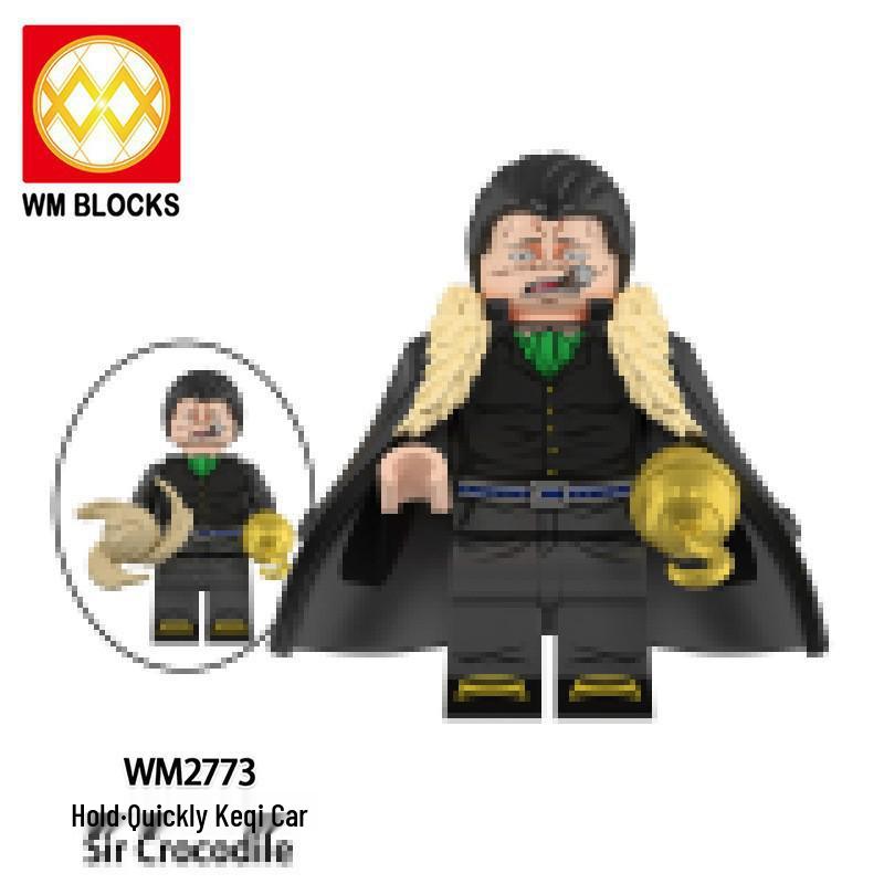 WM6190 Anime Pirate Eagle Eye Bajiro Building Blocks Minifigure Toy Set