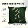 Sage Green Cranes Cushion Cover Pillowcase Upholstery Sofa Throw Pillow Home Decor Pillowcas