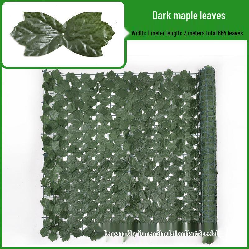 Artificial Leaf Hedge Privacy Screen for Balcony & Home Decor