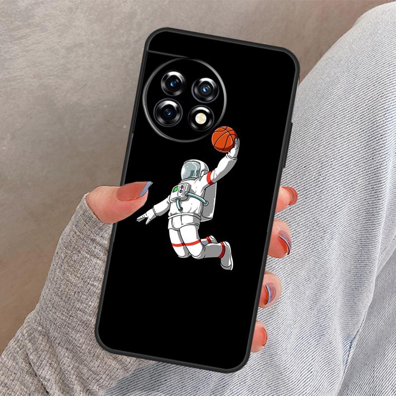Astronaut Slam Dunk Basketball Hülle für OnePlus 13R 13 12 12R 11 10 Pro 8T 10T OnePlus Nord 4 CE 2 3 Lite N10 N20 N30 Hülle