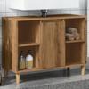 VidaXL Bathroom Cabinet Artisan Oak Engineered Wood, Bathroom Storage Cabinet, Bathroom Furniture 857134