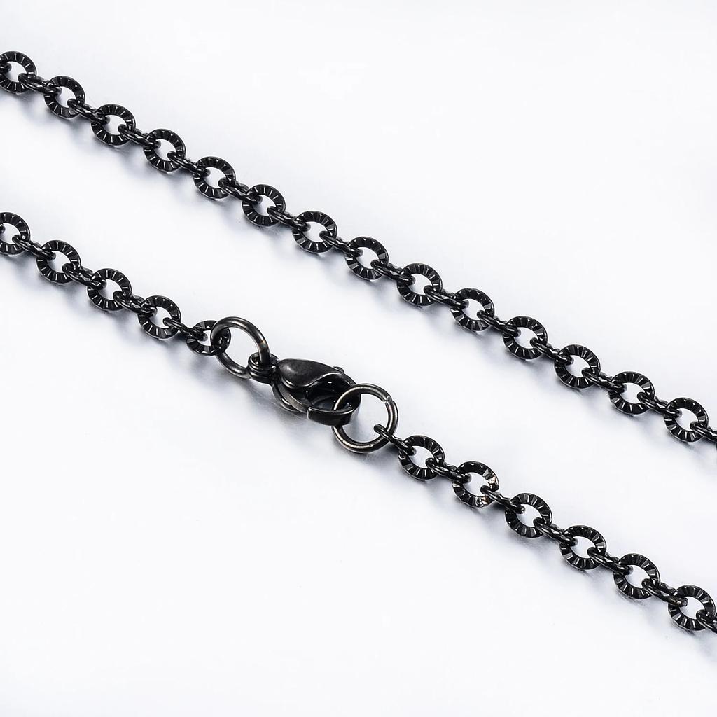 Elegant Women Necklace 2mm 3mm 4mm Stainless Steel Chain Beautiful Metal Link Personality Ladies DIY Jewelry For Pendant