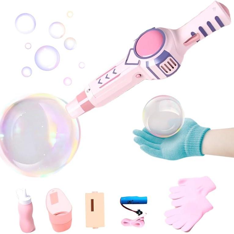 Magic Elastic Bubble Fog Wand Machine Portable Smog Bubble Maker Automatic Bubble Blower for Kids Party Favors