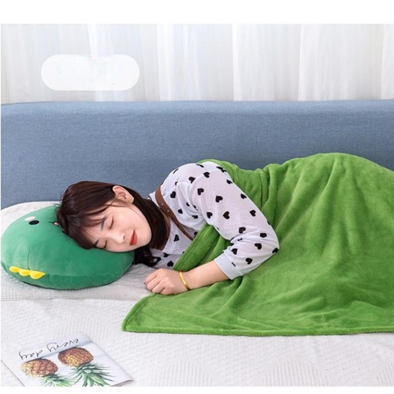 Plyšová deka na polštářek dva v jednom