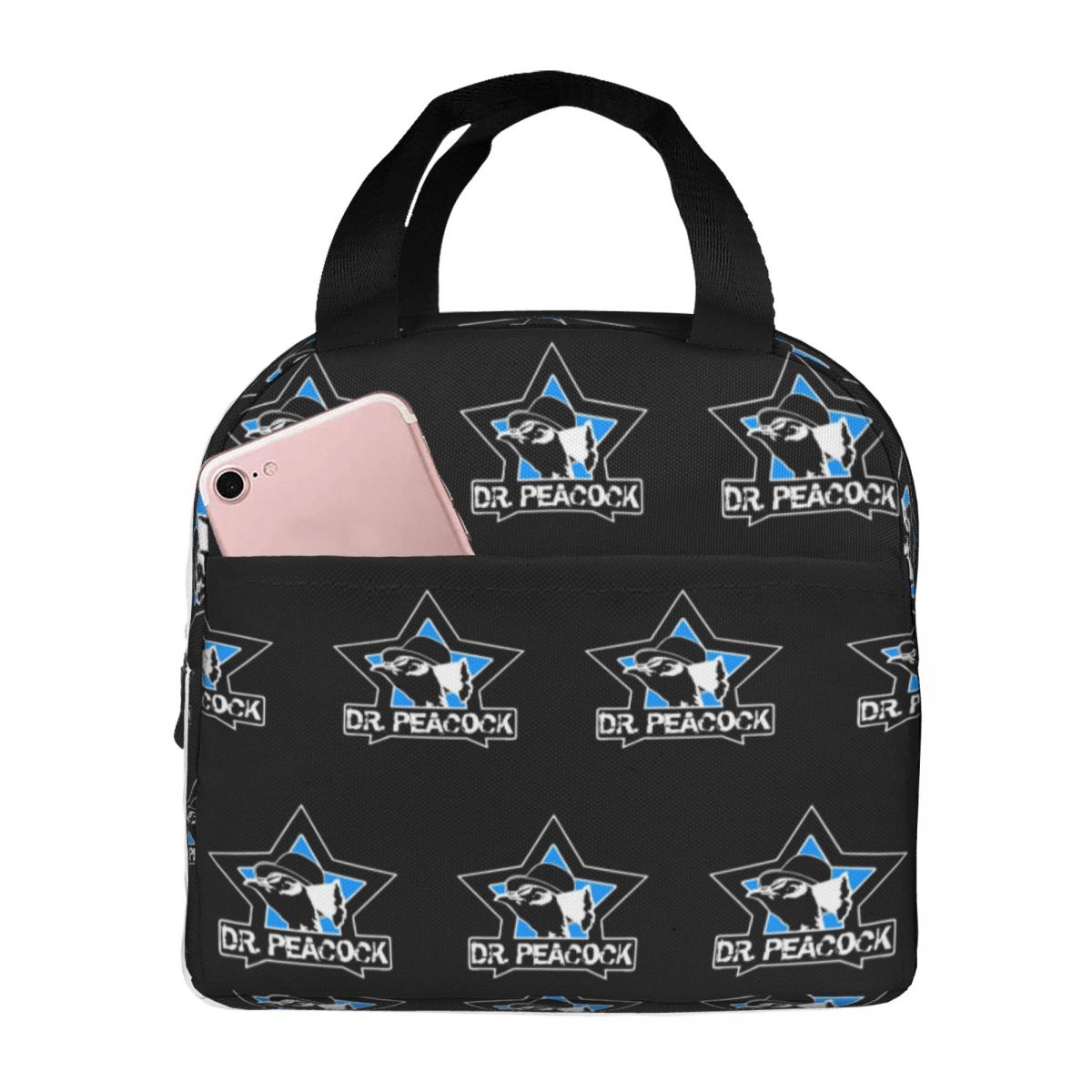 Dr. Peacock Insulated Lunch Bag for Women Office Cooler Thermal Food Box Tote Portable Lunch Boxes Container One Size