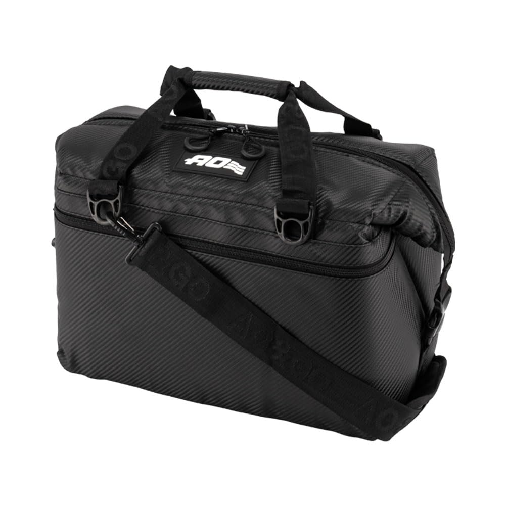 

AO Coolers Cooler Bag 24 Pack Carbon Soft Cooler AOCR24BK Black 24 PACK CARBON BLACK Soft Cooler Bag Outdoor [Used]