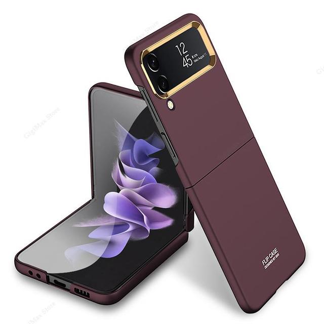 

Z Fold 4 Cover Модный золотой защитный чехол для Samsung Galaxy Z Flip 4 Fold 4 Fold4 Zfold4 Роскошный антидетонационный чехол Funda Shell