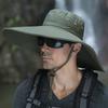 Camouflage big edge bucket hat men's hat summer shade sun protection hat enlarged brim sun hat travel fishing hat